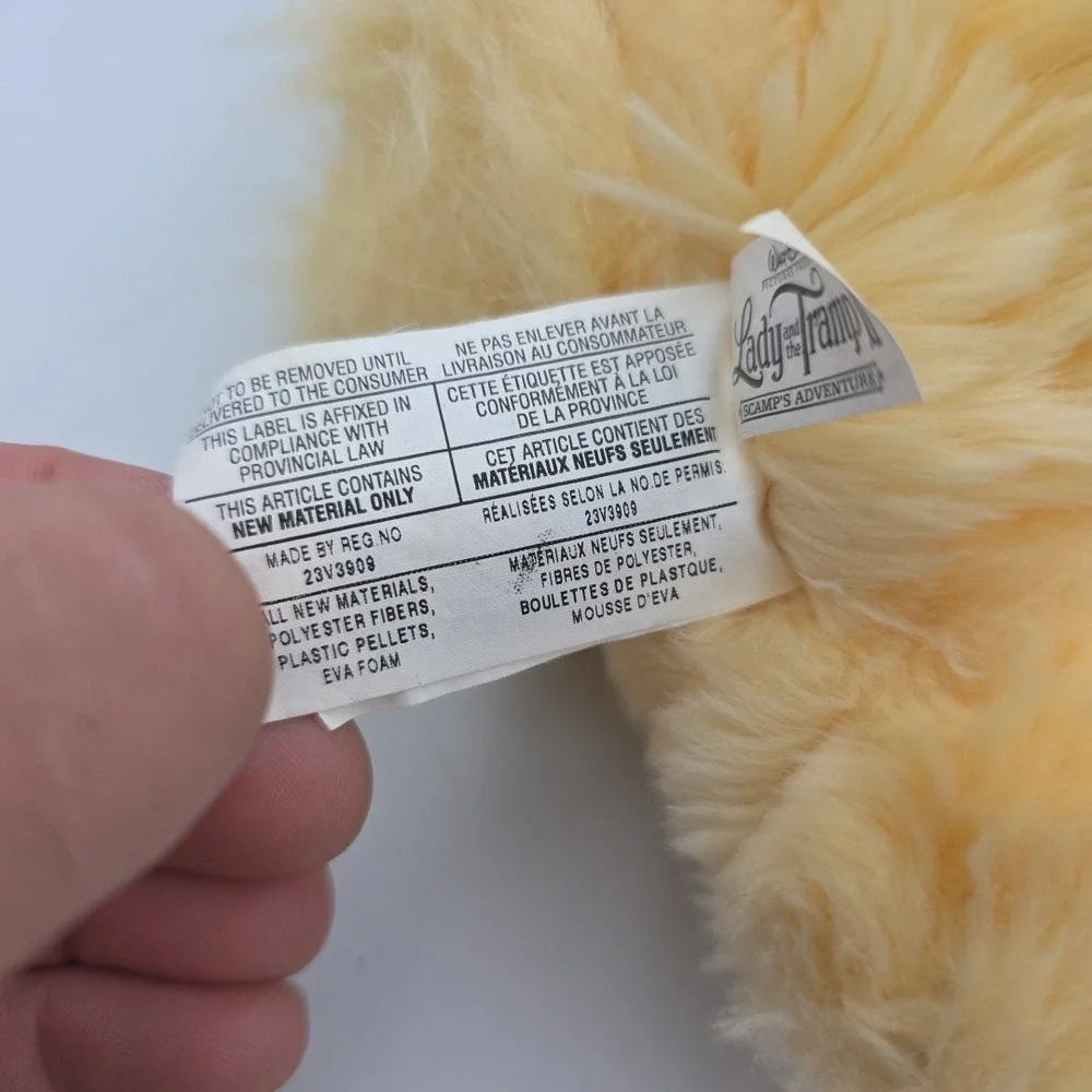 Angel Plush Dog From Lady and The Tramp 2 The Disney Store Vintage Rare HTF‎
